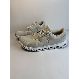 On Cloud 6 Running Sneakers Women Size 8.5 Pearl White Athletic Slip On Shoes